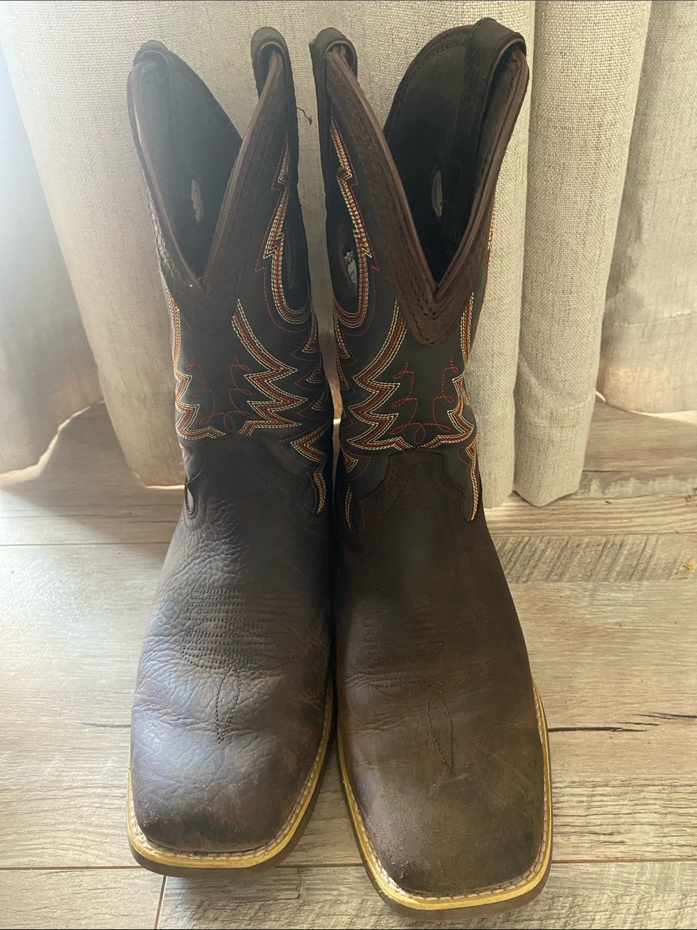 Durango Dark Brown Leather Western Boots